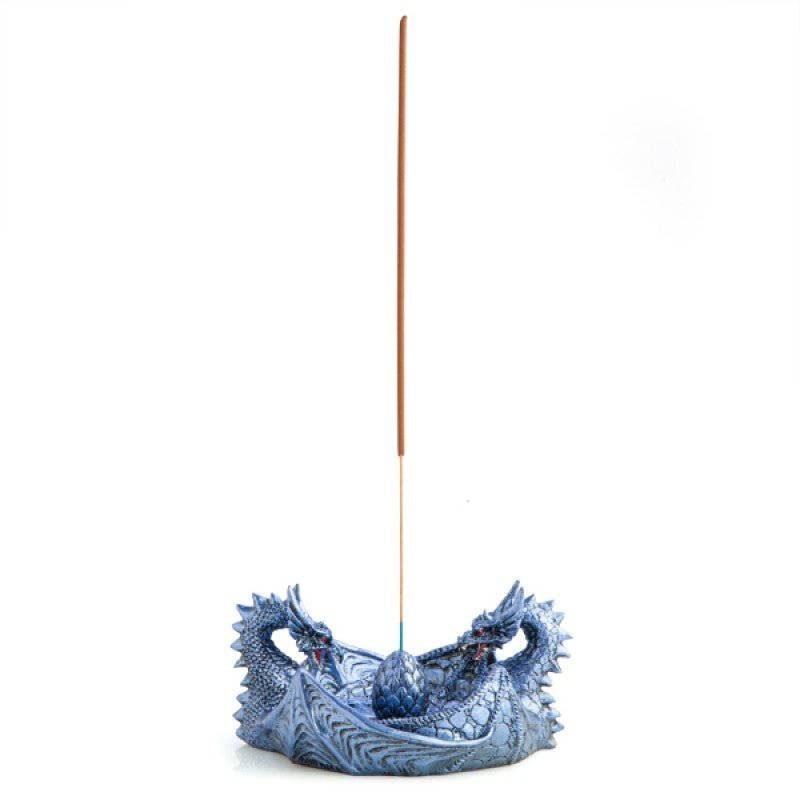 2 Ice Dragons with Egg Incense Burner - One Oasis