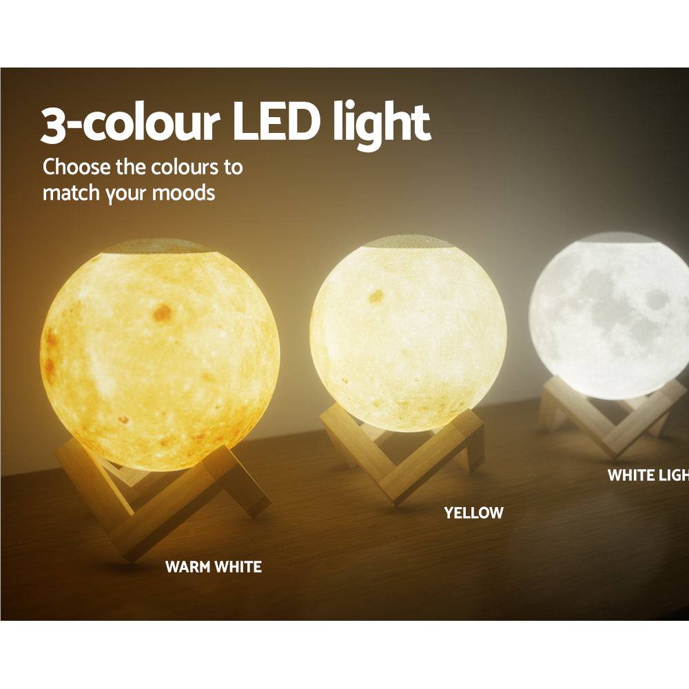 Devanti Aroma Diffuser Aromatherapy Moon Lamp 880ml - One Oasis