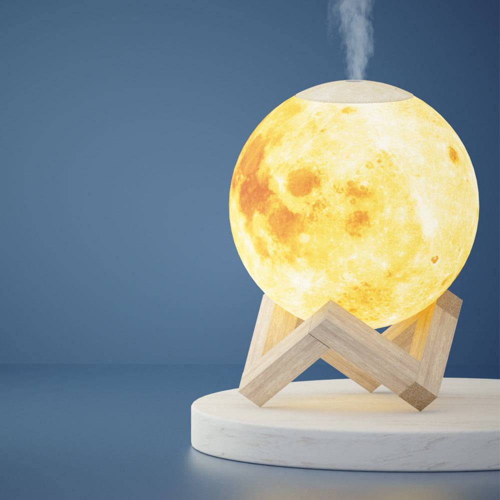 Devanti Aroma Diffuser Aromatherapy Moon Lamp 880ml - One Oasis