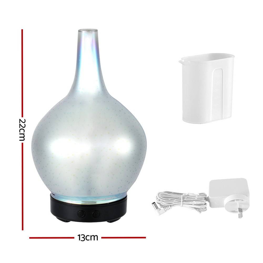 Devanti Ultrasonic Aroma Aromatherapy Diffuser 3D Light Oil Firework Humidifier - One Oasis