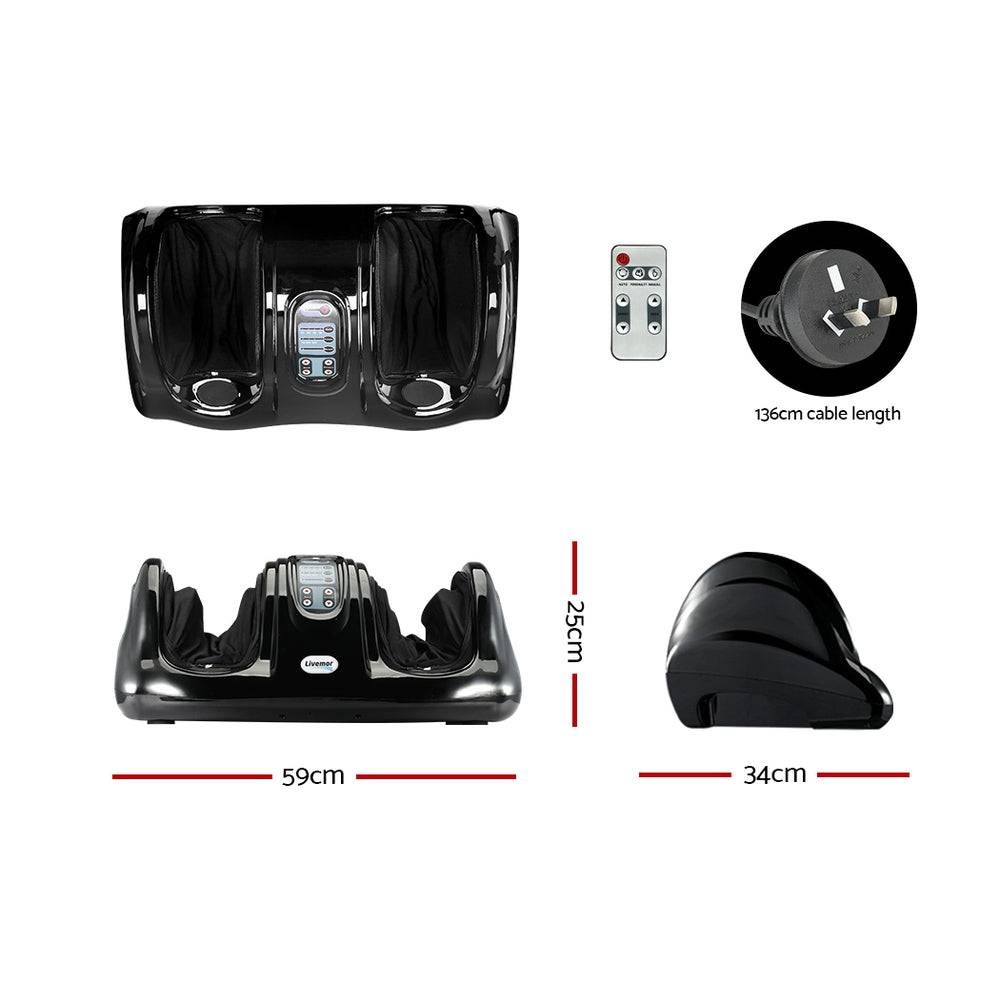 Livemor Foot Massager Black - One Oasis