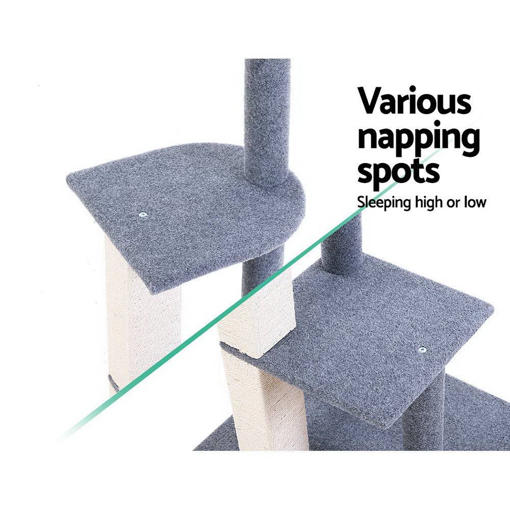 i.Pet Cat Tree 124cm Scratching Post Tower - One Oasis