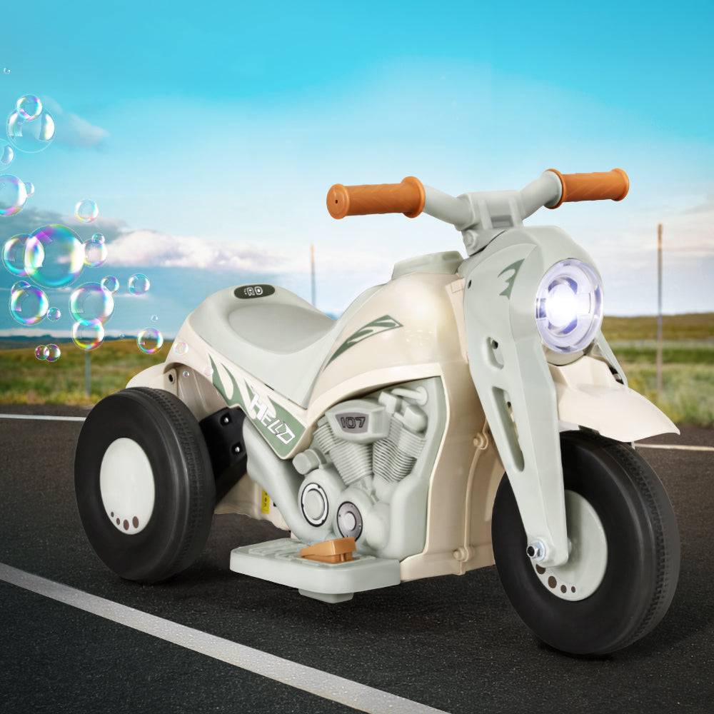 Rigo Kids Ride On Car Electric Motorcycle Motorbike with Bubble Maker Green - One Oasis