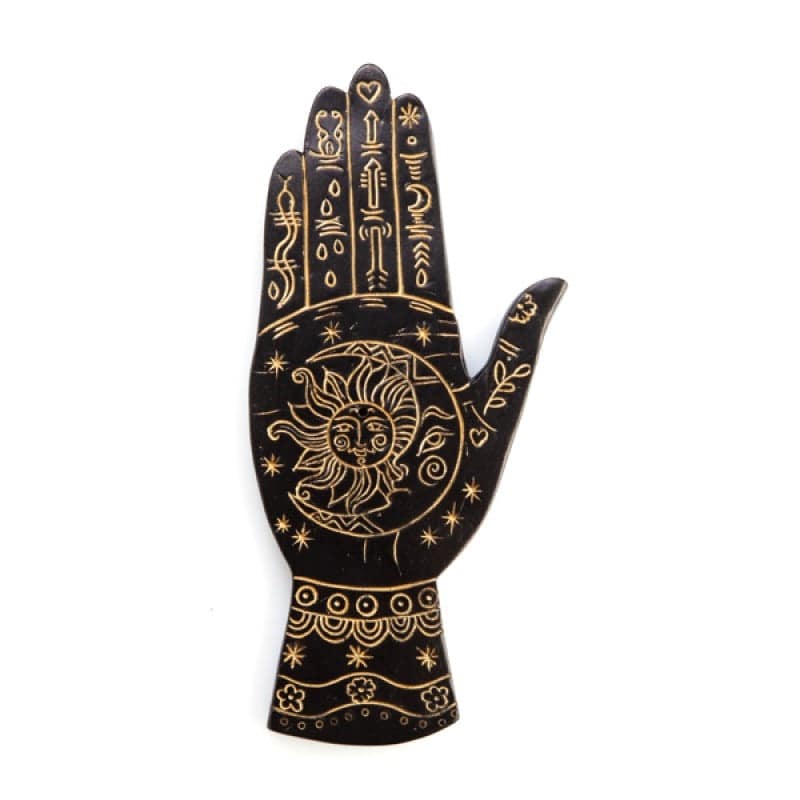 Gold Palmistry Incense Burner - One Oasis