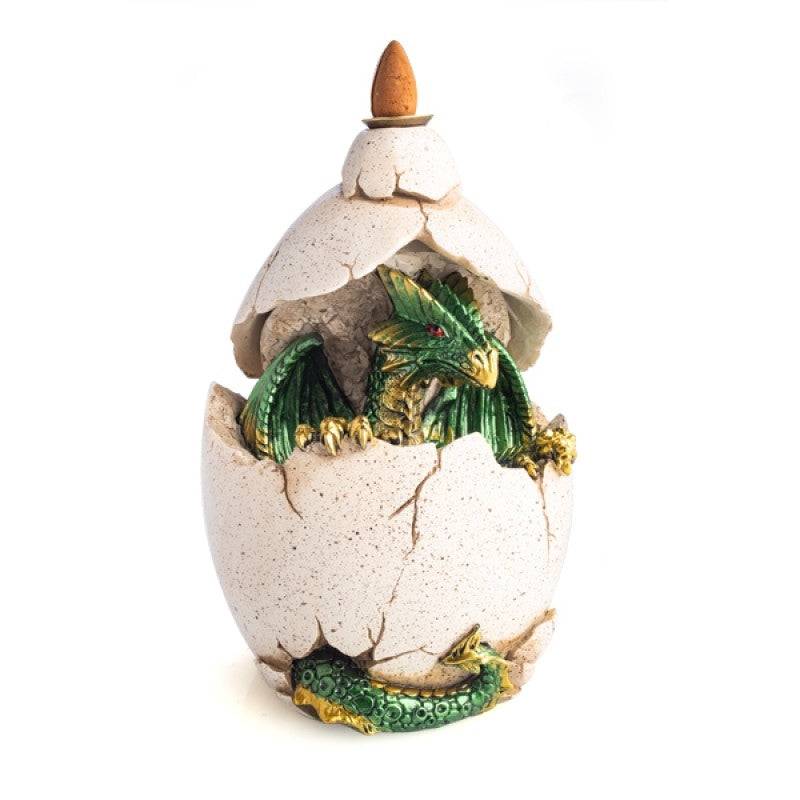 Hatching Dragon Backflow Incense Burner with LED Light - One Oasis