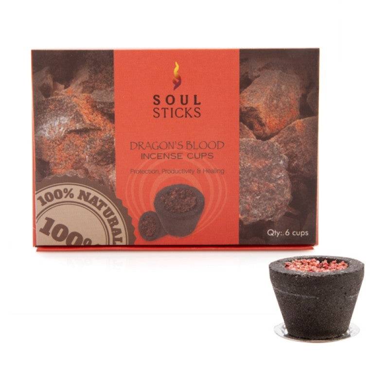 Soul Sticks Dragon's Blood Incense Cup - Set of 6 - One Oasis