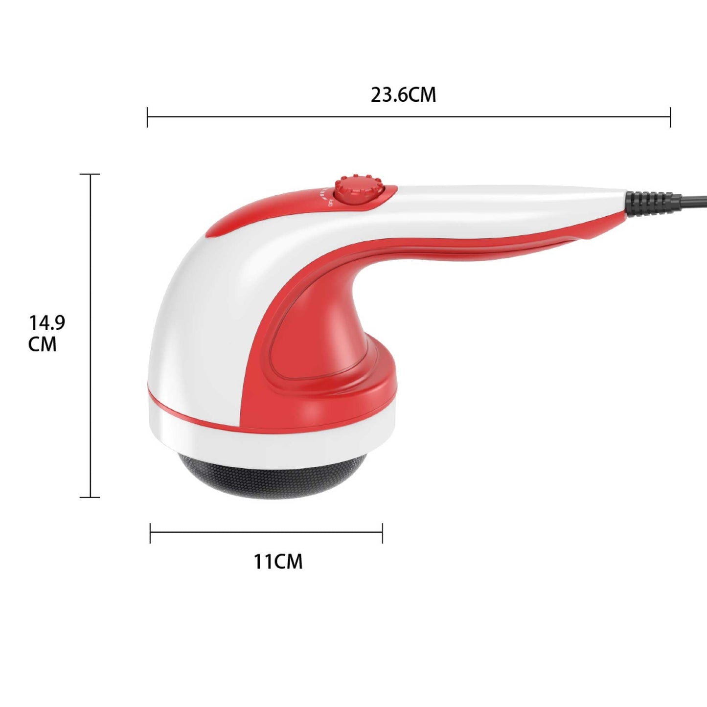 Handheld Vibration Massager Red - One Oasis