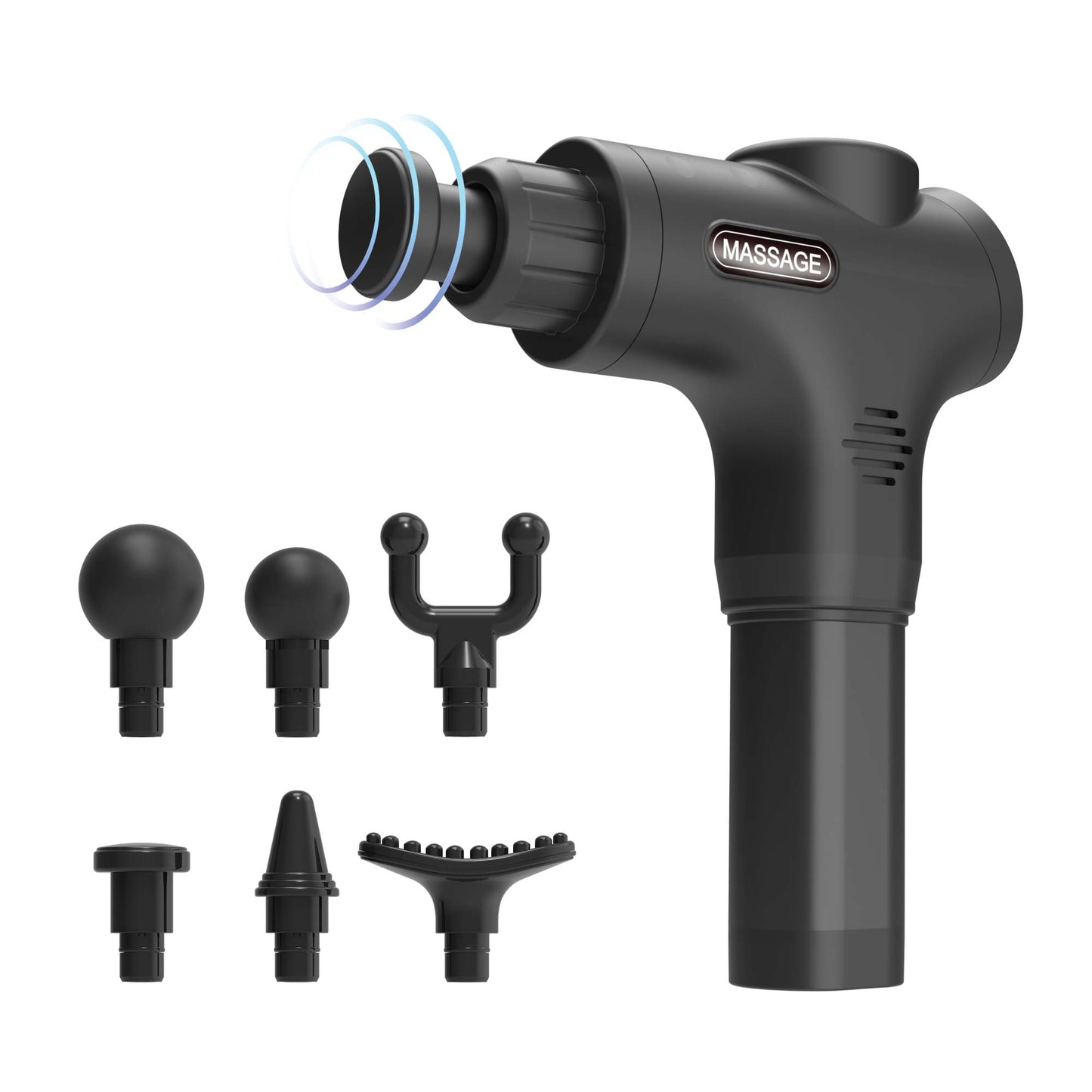 Rechargeable Percussion Massage Gun - Handheld - 6 Heads - One Oasis
