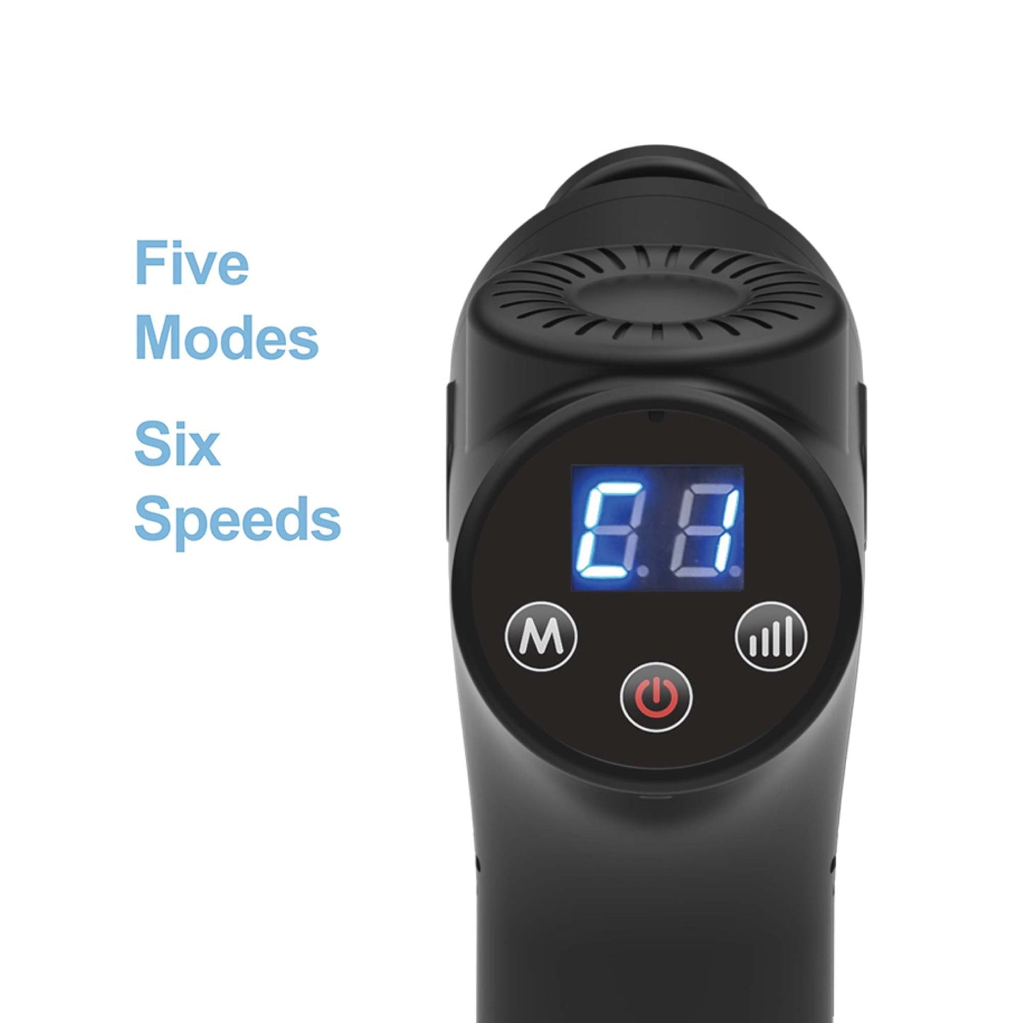 Rechargeable Percussion Massage Gun - Handheld - 6 Heads - One Oasis