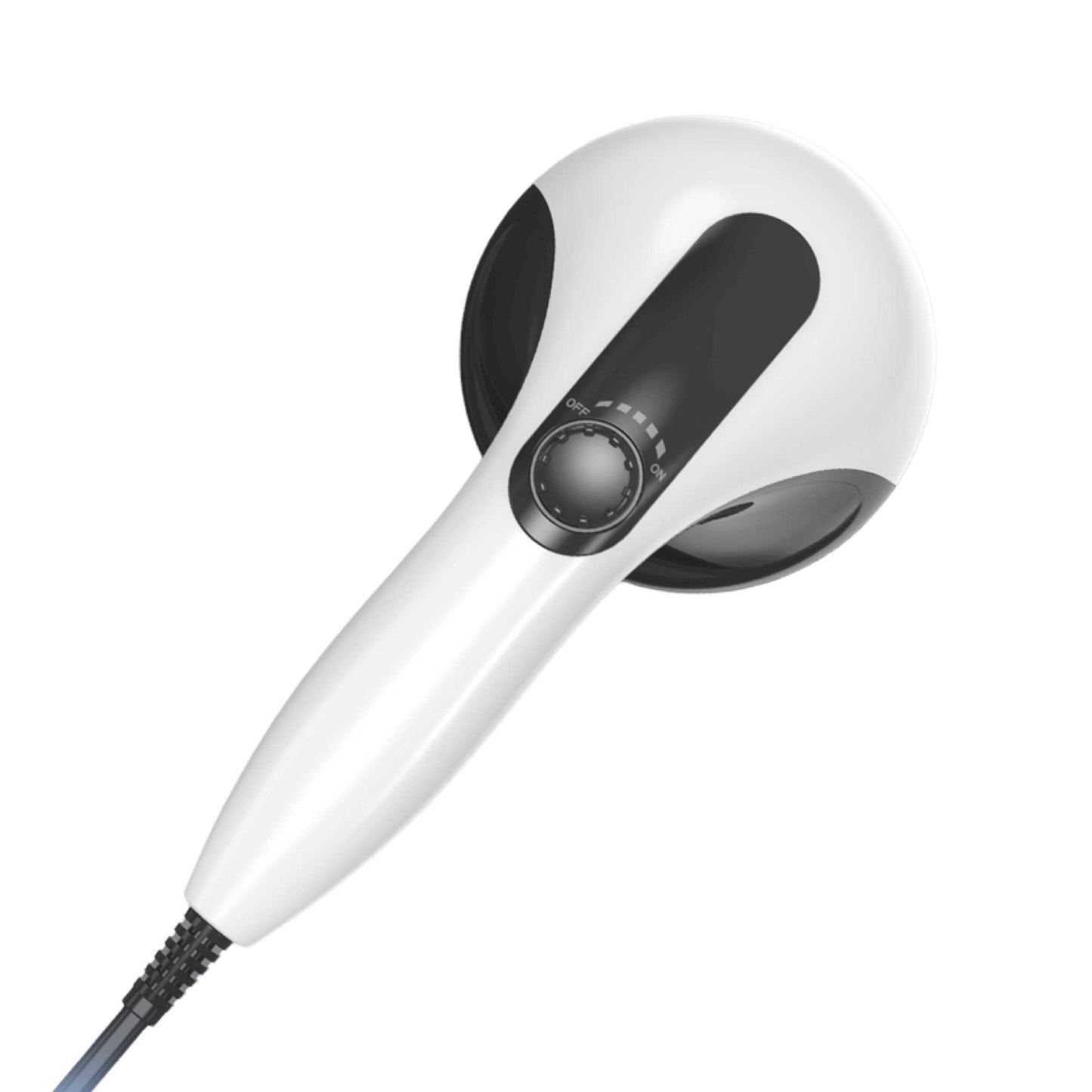 Handheld Vibration Massager Black - 4 Interchangeable Heads - One Oasis