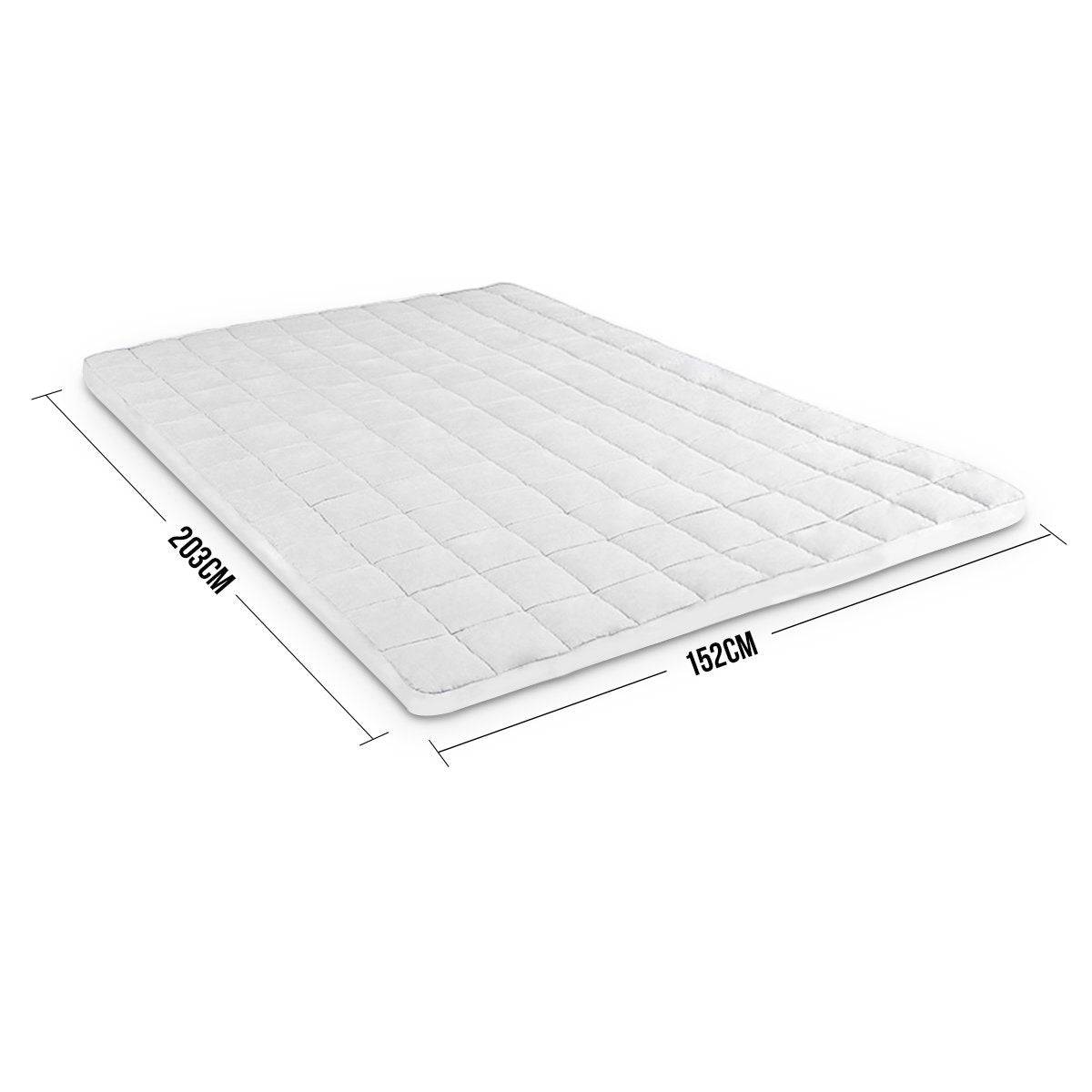 Laura Hill Weighted Blanket Heavy Quilt Doona 5Kg - White - One Oasis