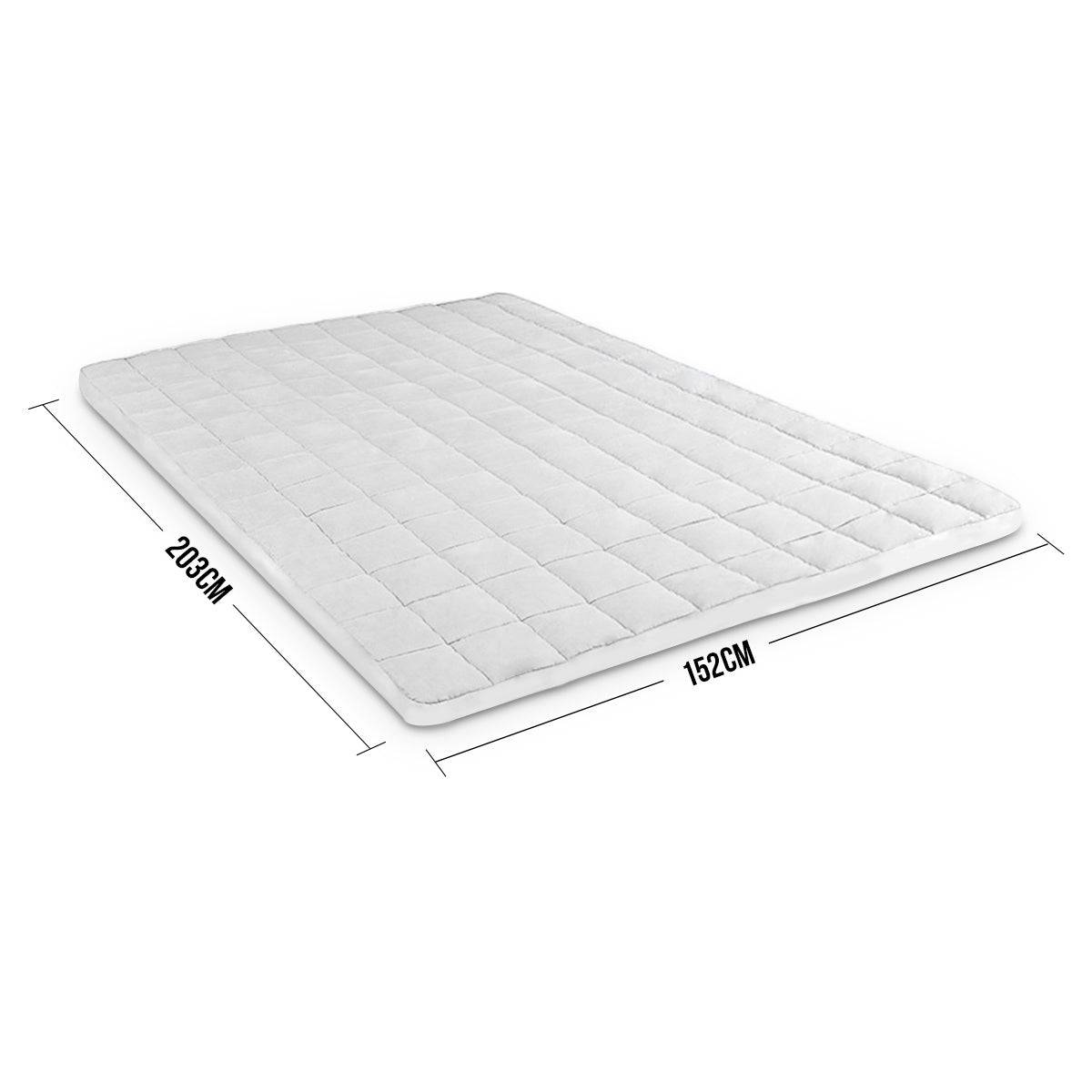Laura Hill Weighted Blanket Heavy Quilt Doona 7Kg - White - One Oasis