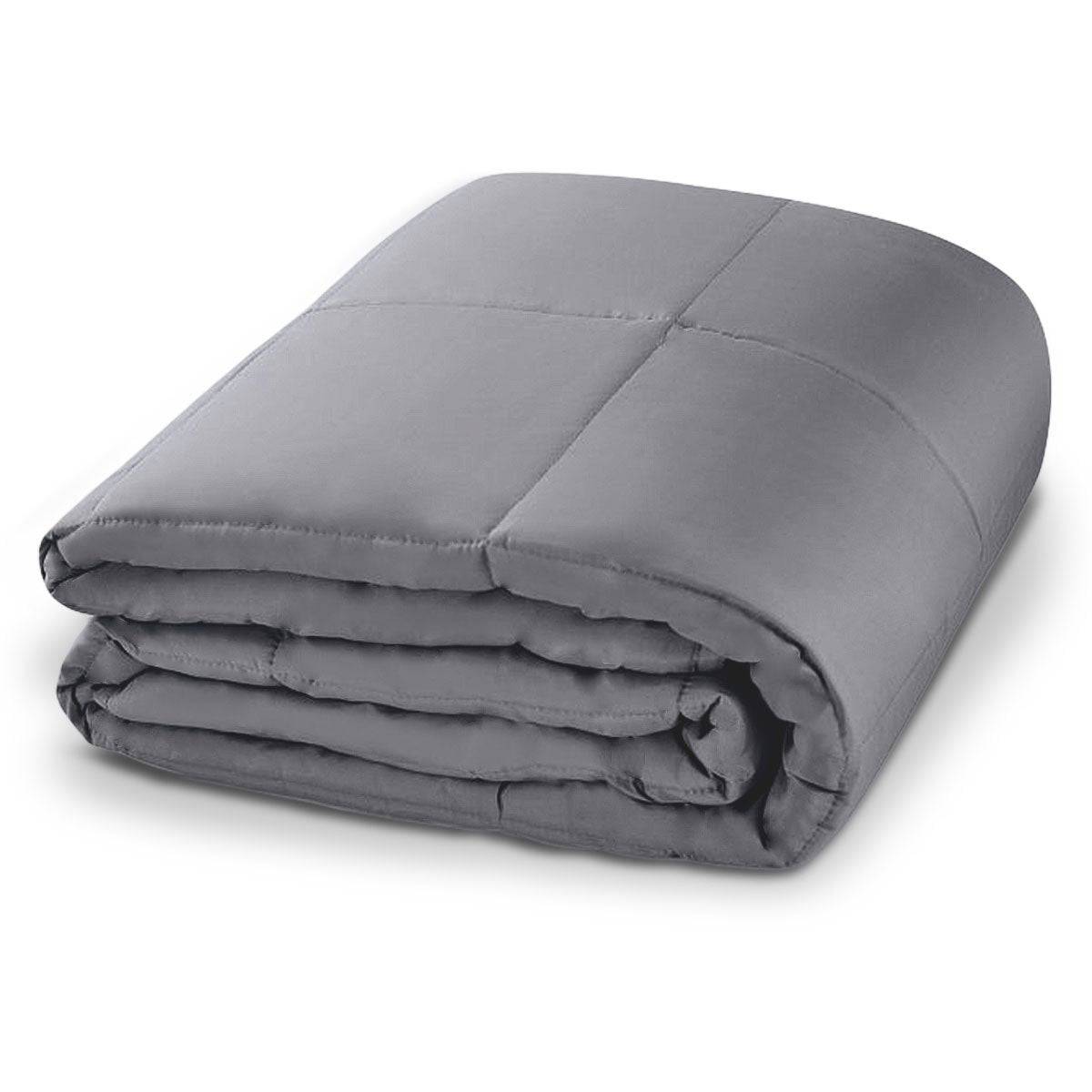 Laura Hill Weighted Blanket Heavy Quilt Doona 9Kg - Grey - One Oasis