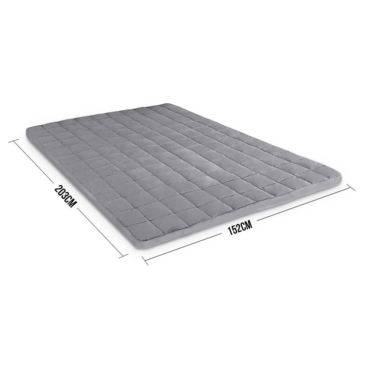 Laura Hill Weighted Blanket Heavy Quilt Doona 9Kg - Grey - One Oasis
