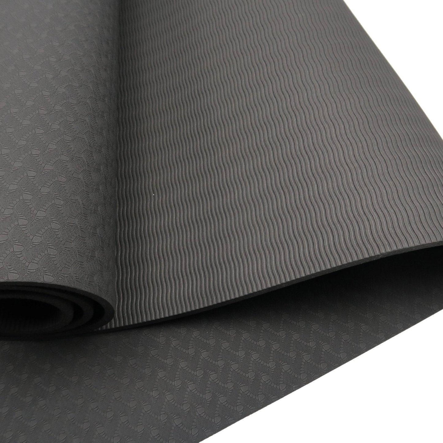 Powertrain Eco-friendly Dual Layer 6mm Yoga Mat - Midnight - One Oasis