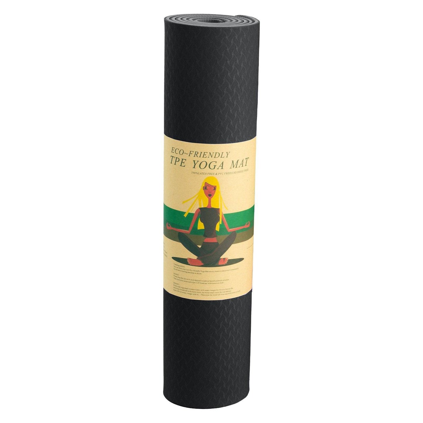 Powertrain Eco-friendly Dual Layer 6mm Yoga Mat - Midnight - One Oasis