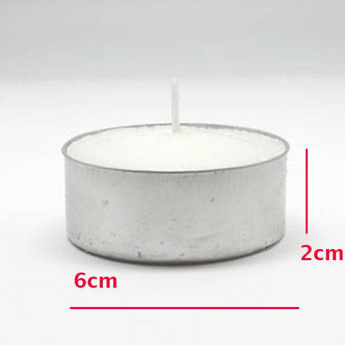 Wholesale Lot Large Tealight Candles 6cm Wide in silver foil cup 200 in a pack - Party Event Wedding BBQ Dinner Romantic Ambience Decor - One Oasis