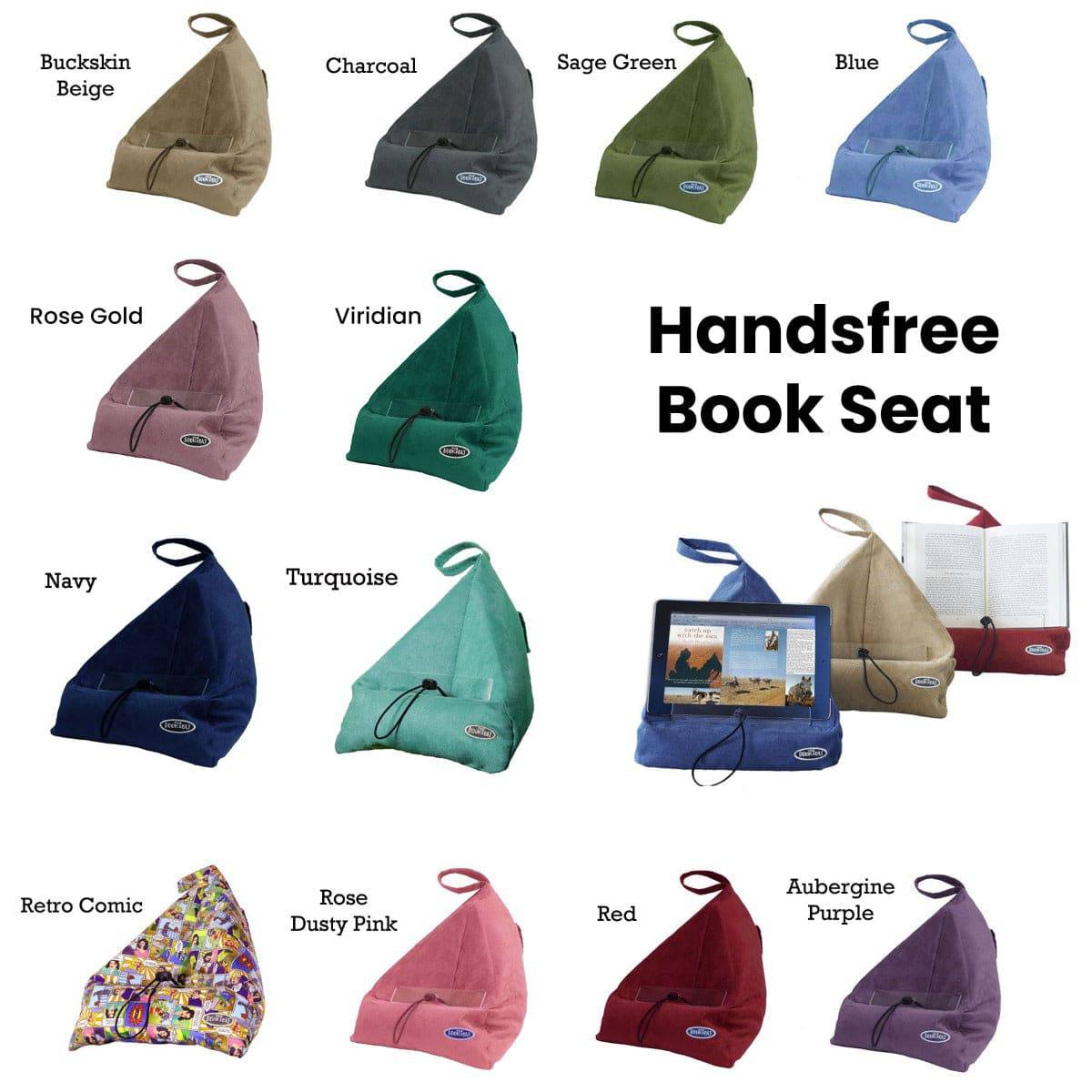 The Book Seat Handsfree Book Seat Navy - One Oasis