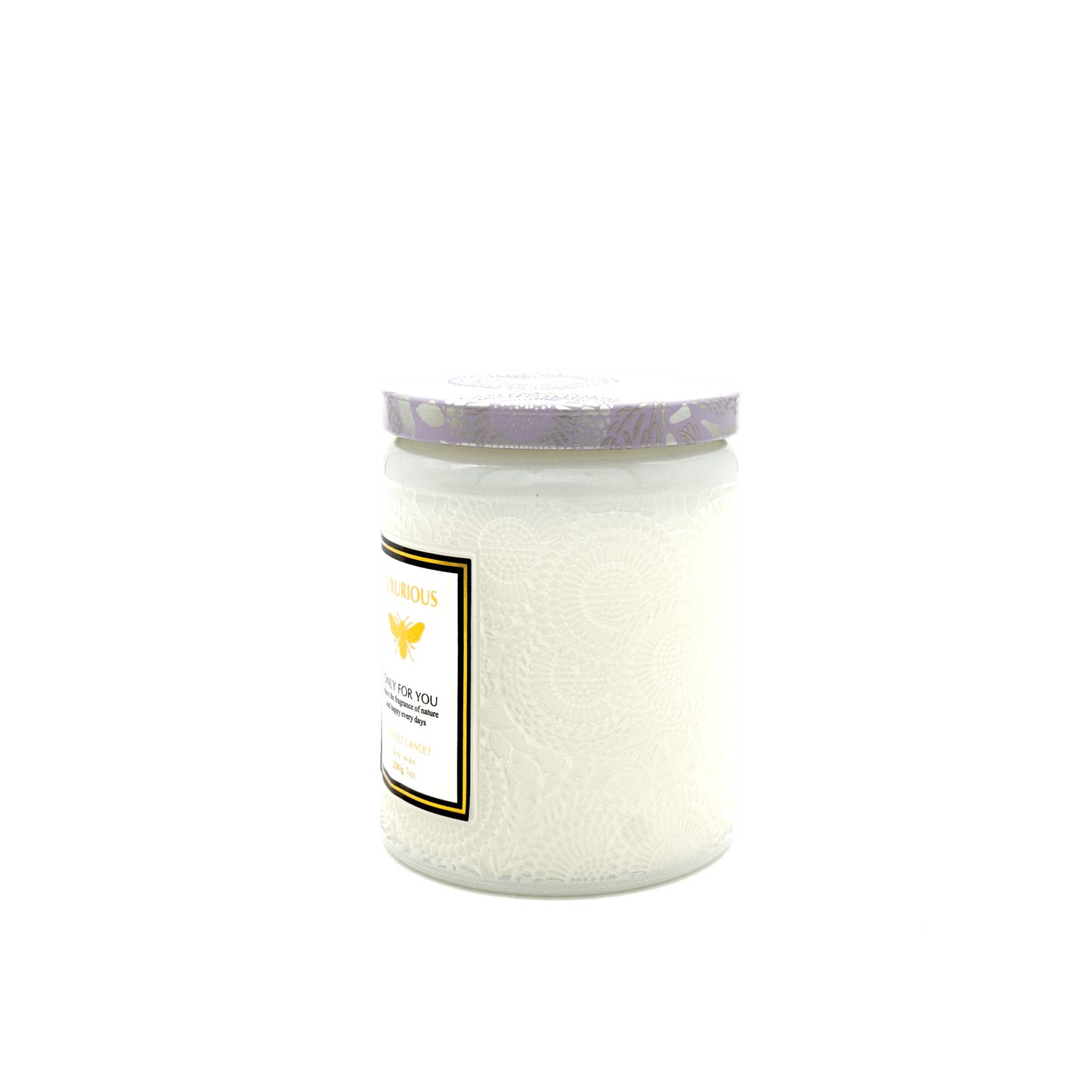 Faubourg Embossed Scented Candle silk flowers - One Oasis