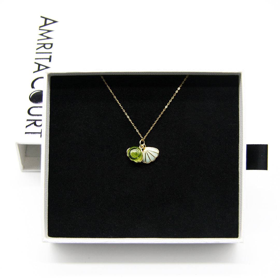 Aroma Necklace 925 Silver, Gold coated + Purify Oil Blend - One Oasis