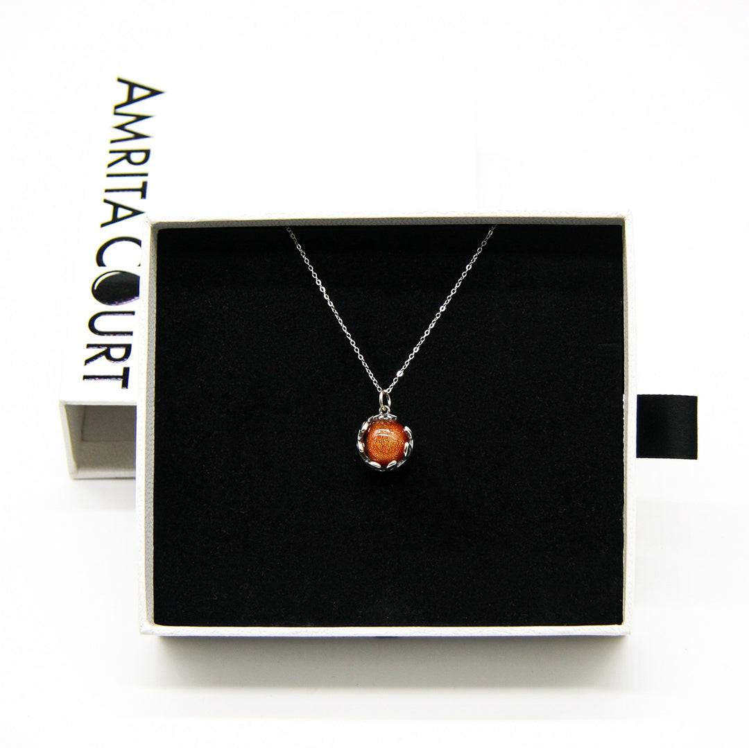 Aroma Necklace White Gold + Purify Oil Blend - One Oasis