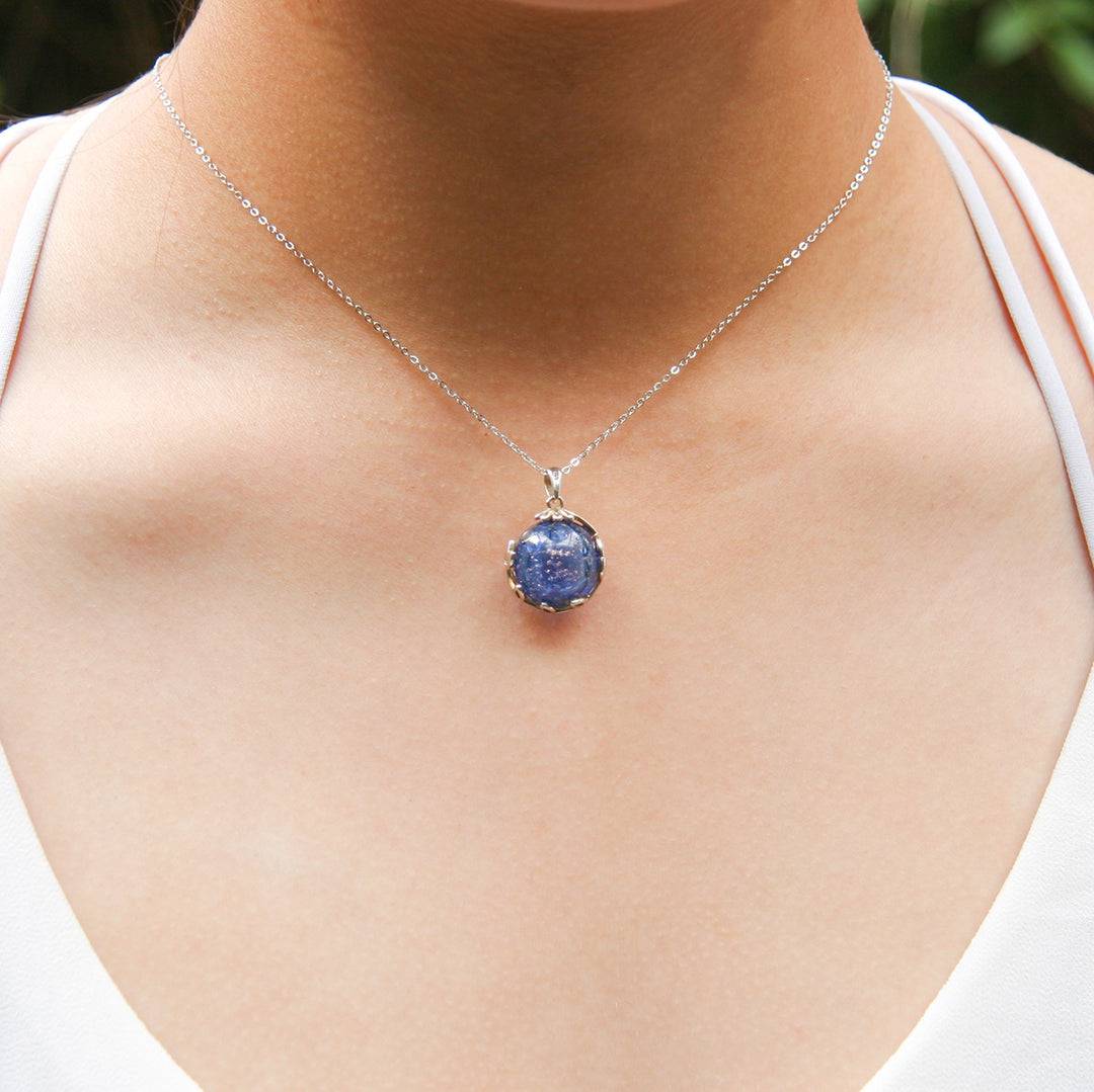 Aroma Necklace White Gold + Purify Oil Blend - One Oasis