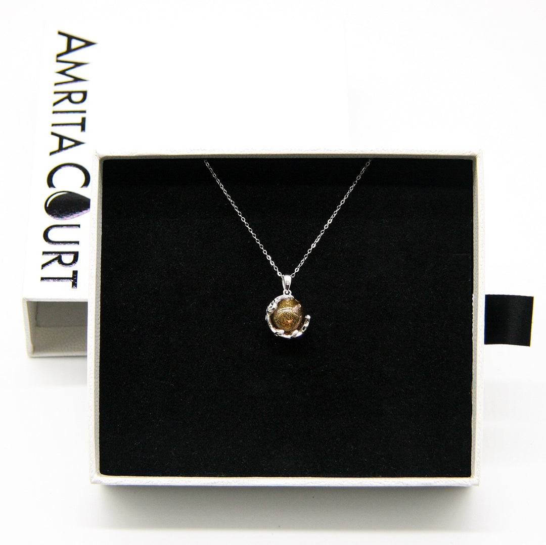 Aroma Necklace White Gold + Purify Oil Blend - One Oasis