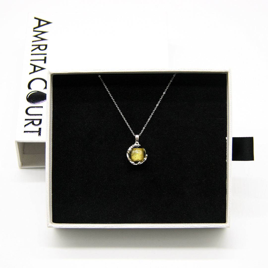 Aroma Necklace White Gold + Purify Oil Blend - One Oasis