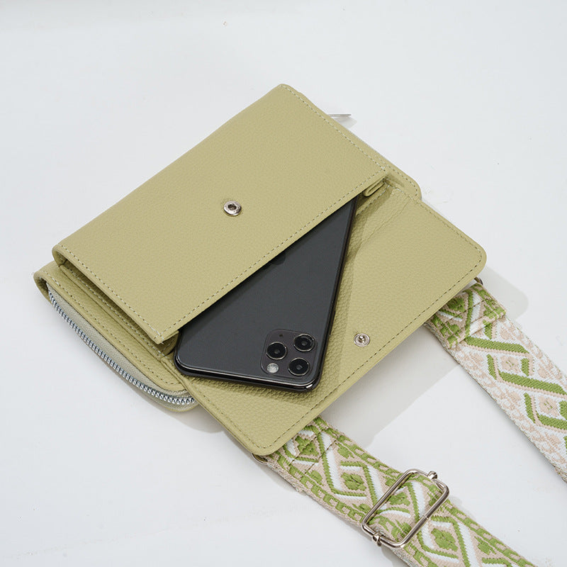 Black 2-piece combination new mobile phone shoulder bag niche design