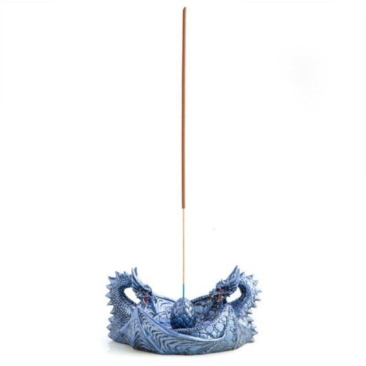 2 Ice Dragons with Egg Incense Burner - One Oasis