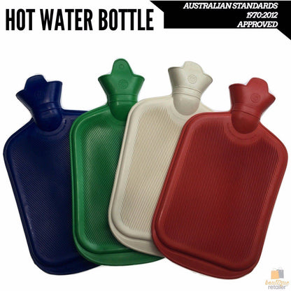 2L HOT WATER BOTTLE Winter Warm Rubber Bag Relaxing Warm Therapy Approved - One Oasis