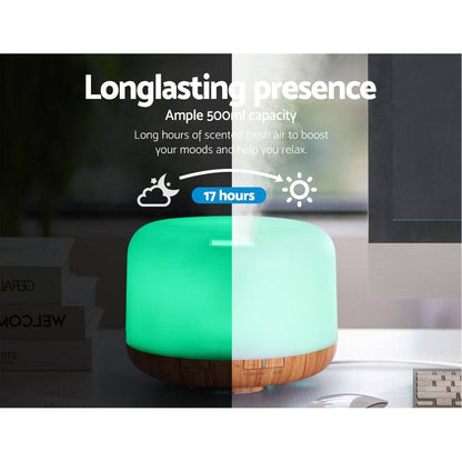 Devanti Aroma Diffuser Aromatherapy Humidifier 500ml - One Oasis