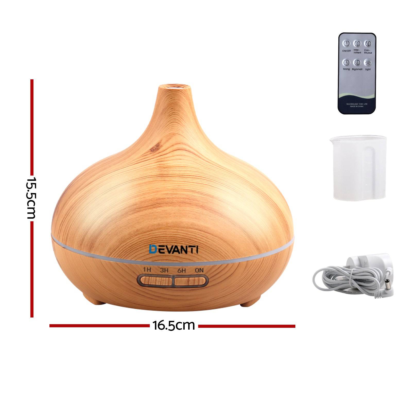 Devanti Aroma Diffuser Aromatherapy Humidifier 300ml - One Oasis
