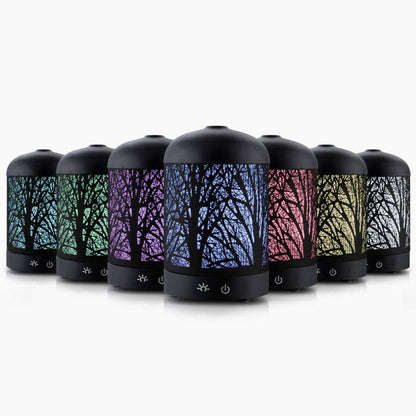 Devanti Aroma Diffuser Aromatherapy Black 160ml - One Oasis