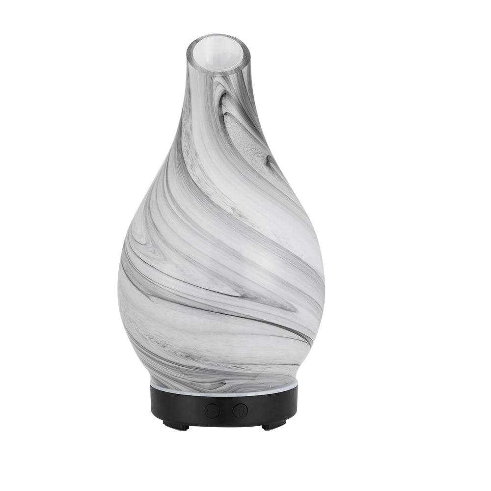 Devanti Aromatherapy Aroma Diffuser Essential Oil Humidifier LED Glass Marble - One Oasis