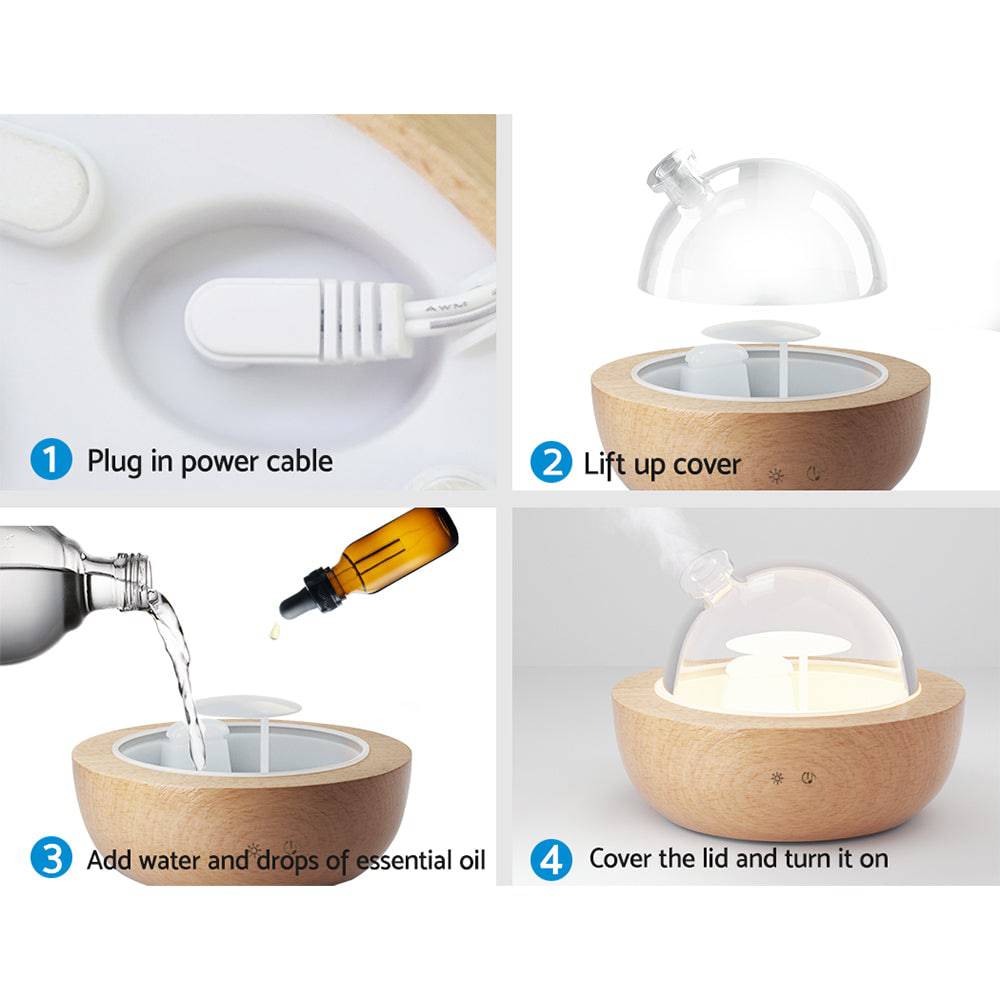 Devanti Aroma Diffuser Aromatherapy Glass 200ml - One Oasis