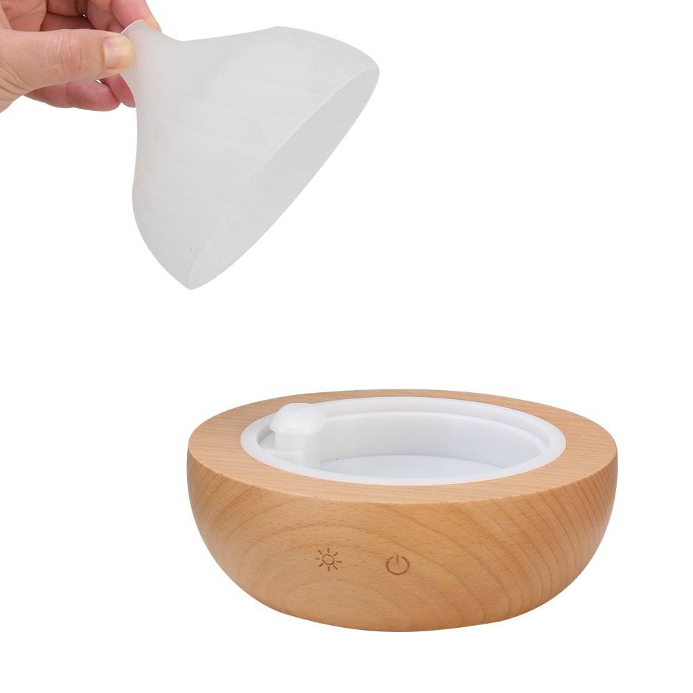 Devanti Aroma Aromatherapy Diffuser LED Oil Ultrasonic Air Humidifier Glass Wood - One Oasis