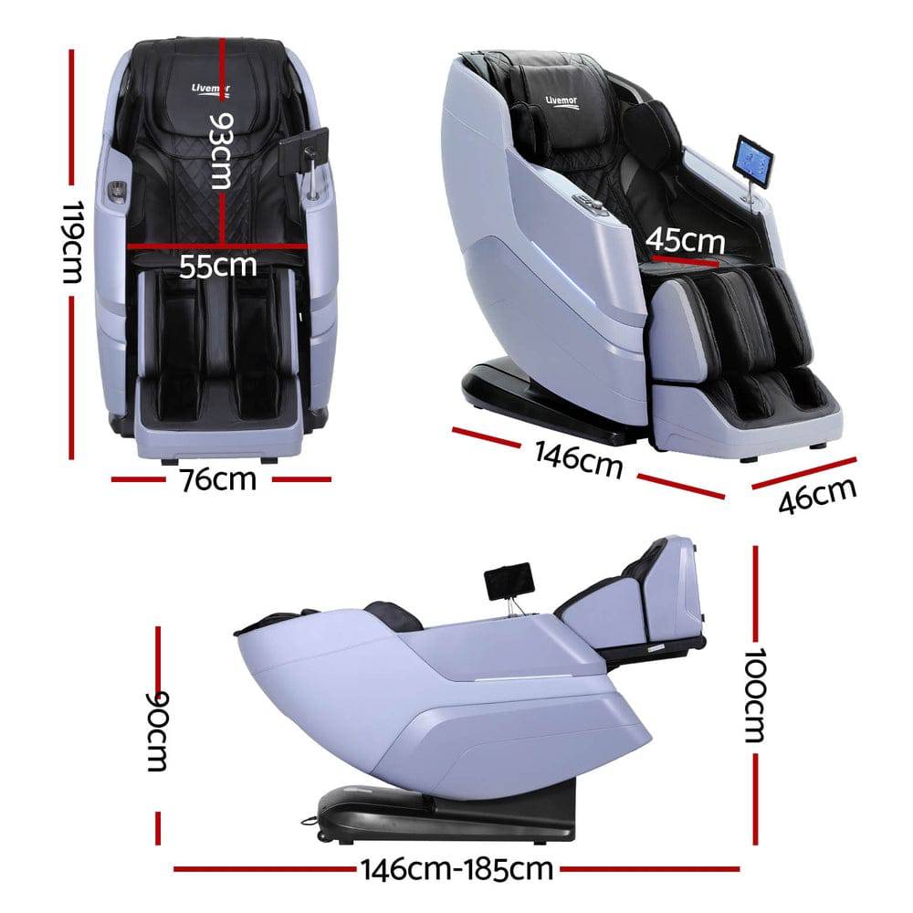 Livemor 4D Massage Chair Electric Recliner Home Massager Miraj - One Oasis