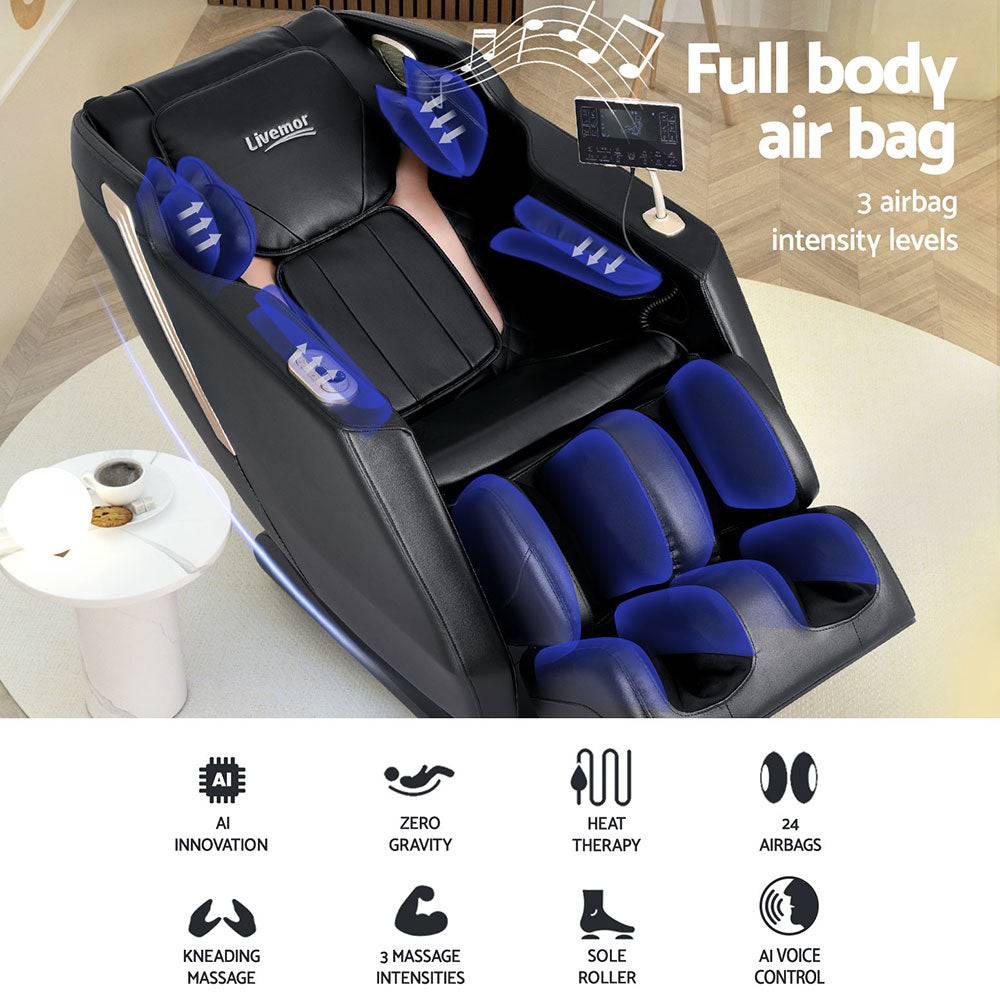 Livemor Massage Chair Electric Recliner Home Massager Baird - One Oasis