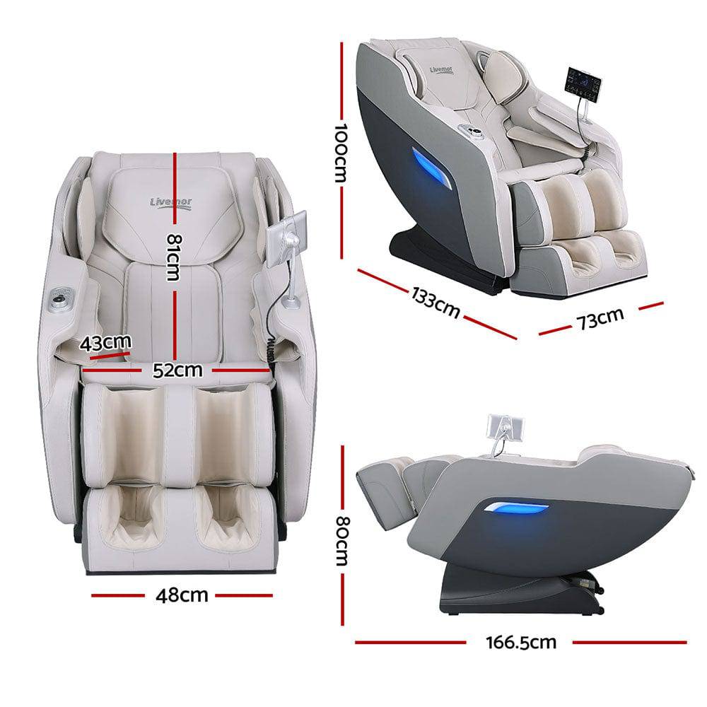 Livemor Massage Chair Electric Recliner Home Massager Brisa - One Oasis