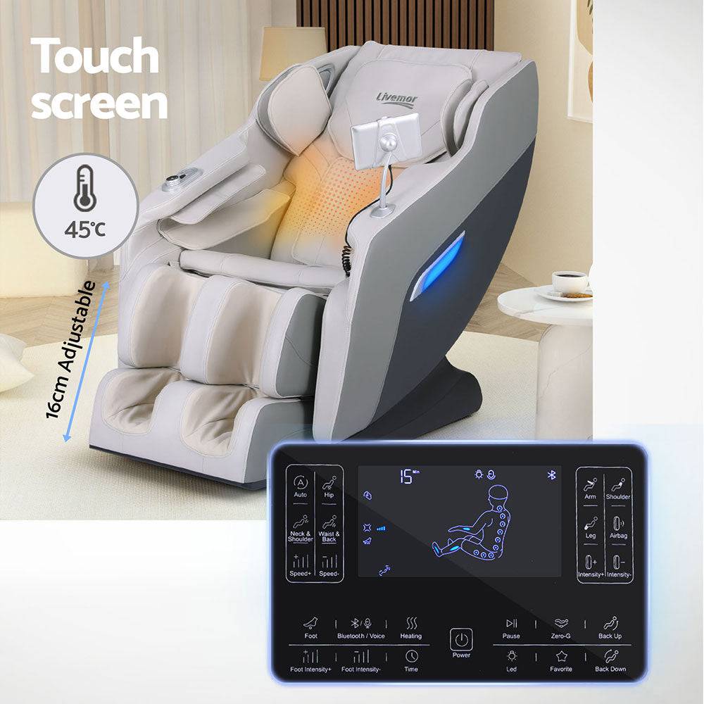 Livemor Massage Chair Electric Recliner Home Massager Brisa - One Oasis