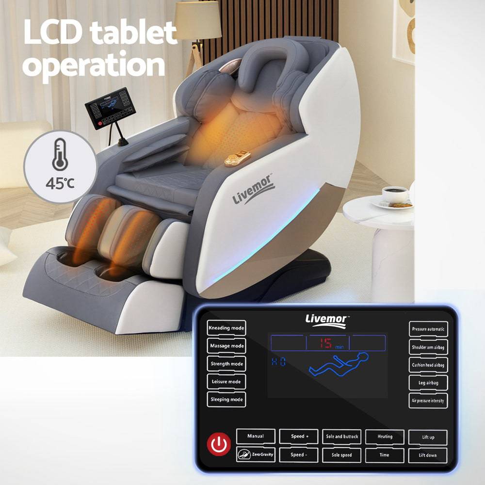 Livemor Massage Chair Electric Recliner Home Massager Beryl - One Oasis