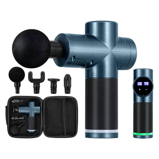 Everfit 30 Speed Massage Gun 4 Heads Blue - One Oasis