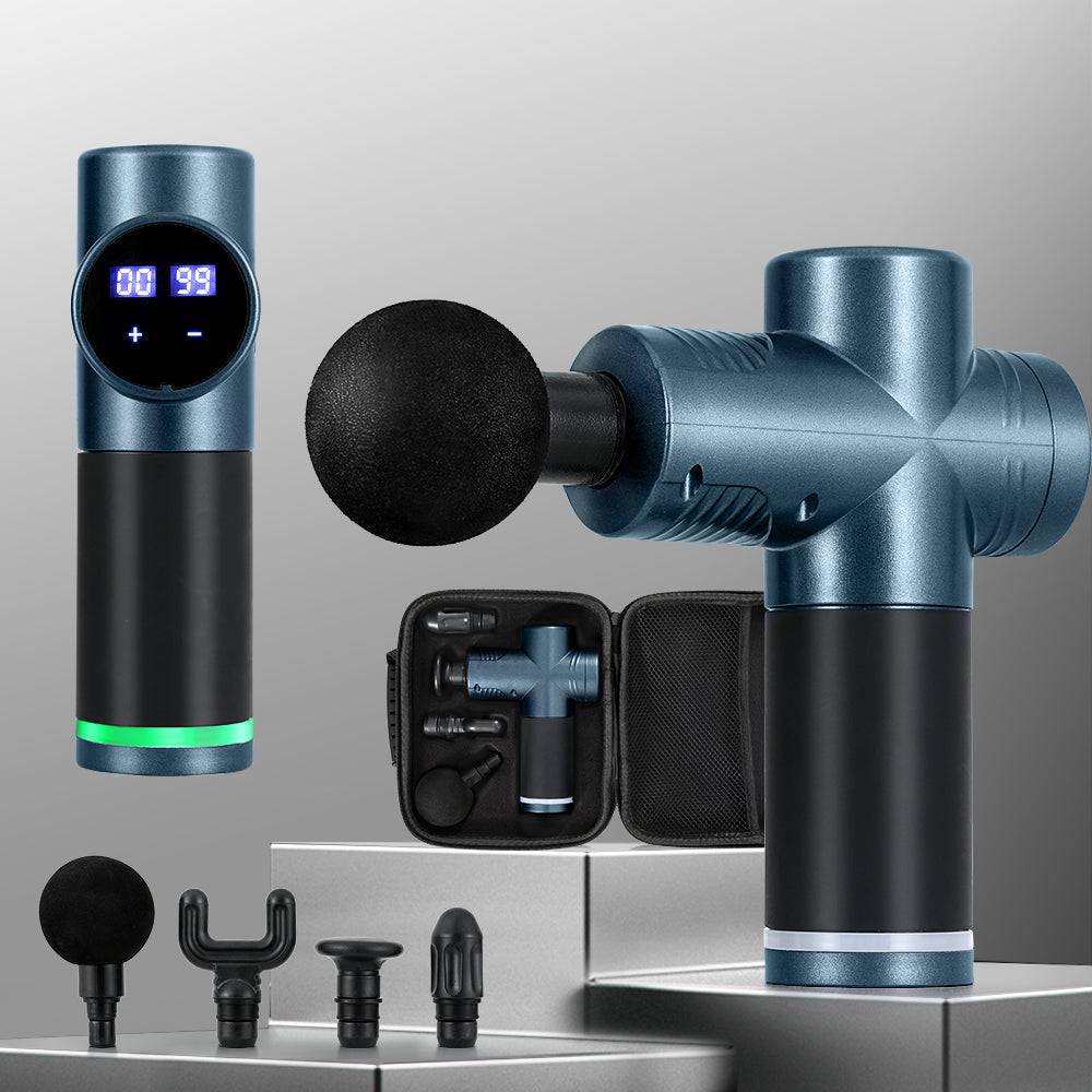 Everfit 30 Speed Massage Gun 4 Heads Blue - One Oasis