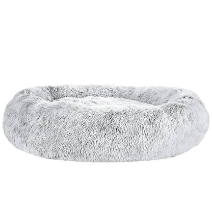 i.Pet Dog/Cat Bed 110cm Calming Extra Large Soft Plush Light Charcoal - One Oasis
