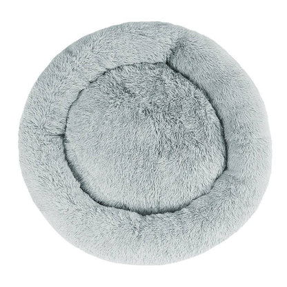 i.Pet Dog/Cat Bed 110cm Calming Extra Large Soft Plush Light Grey - One Oasis
