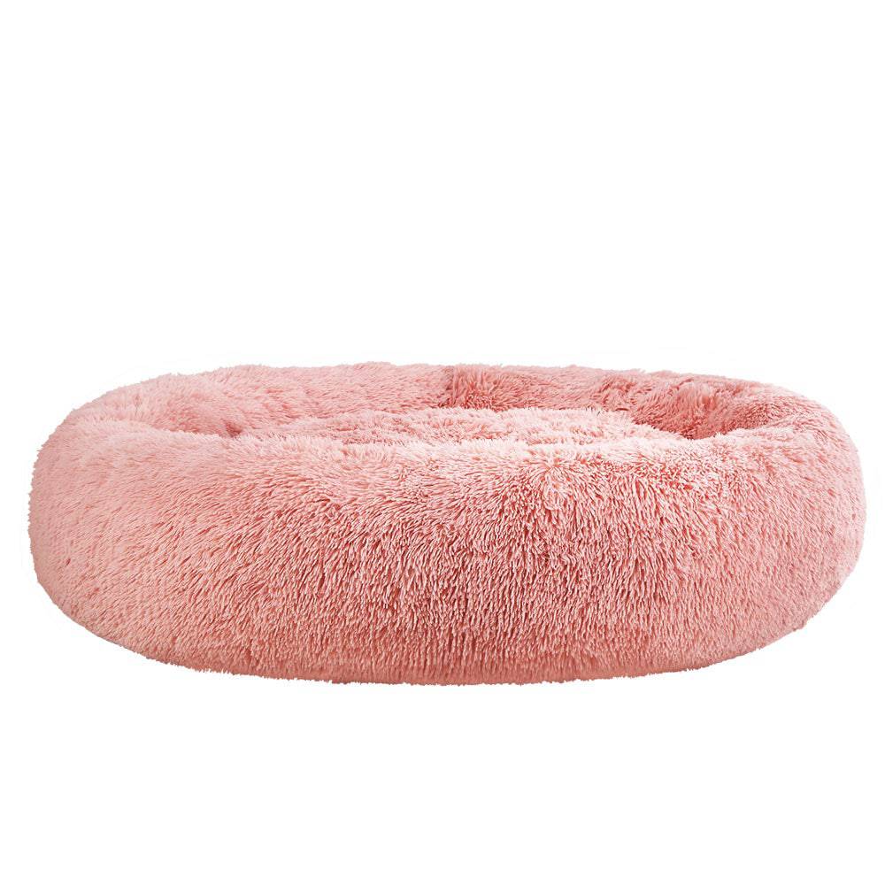 i.Pet Dog/Cat Bed 110cm Calming Extra Large Soft Plush Pink - One Oasis