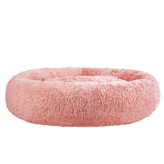 i.Pet Dog/Cat Bed 110cm Calming Extra Large Soft Plush Pink - One Oasis