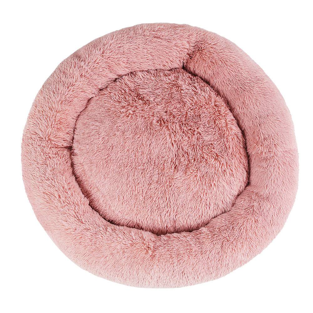 i.Pet Dog/Cat Bed 110cm Calming Extra Large Soft Plush Pink - One Oasis