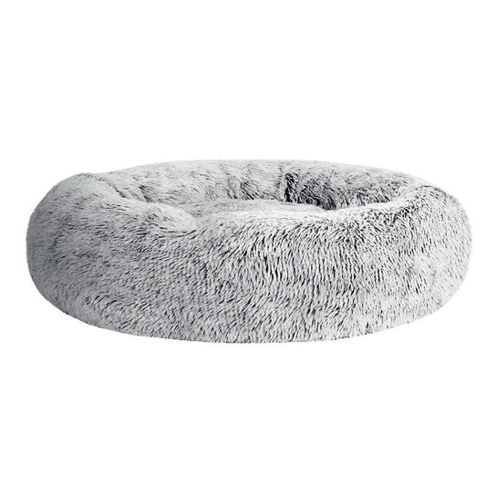 i.Pet Dog/Cat Bed 90cm Large Calming Soft Plush Light Charcoal - One Oasis